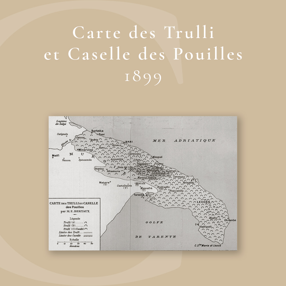 Carte des Trulli et Caselle des Pouilles (1899)